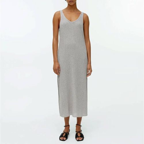 Grey Side Split Jersey Dress - ARKET - Modalova