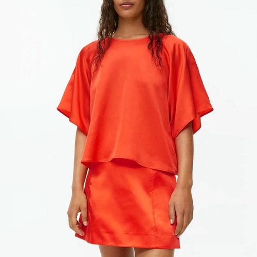 Orange Satin Top - ARKET - Modalova