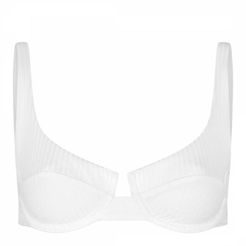 White Ribbed Montreal Bikini Top - Melissa Odabash - Modalova