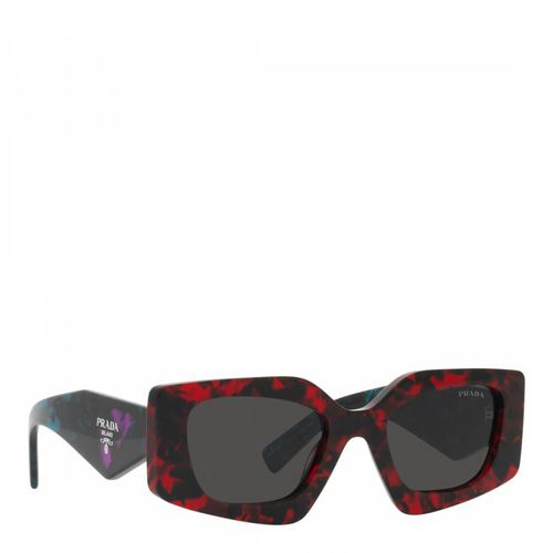 Women's Black & Red Sunglasses 51mm - Prada - Modalova