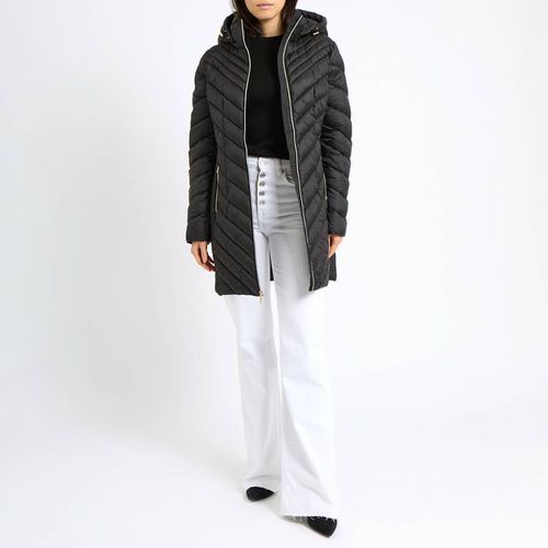 Black Long Chevron Padded Coat - Michael Kors - Modalova