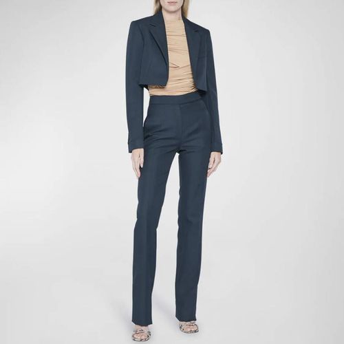 Indigo High Waisted Trouser - Victoria Beckham - Modalova