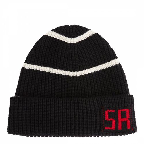 Black Stripe Wool Beanie - Sonia Rykiel - Modalova