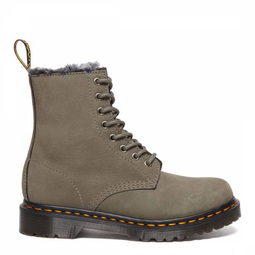 Women Size 3 and 4 1460 Serena Faux Fur Lined Nubuck Lace Up Ankle Boots - Dr Martens - Modalova