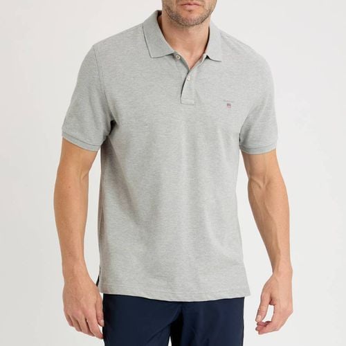 Embroidered Shield Logo Cotton Polo Shirt - Gant - Modalova