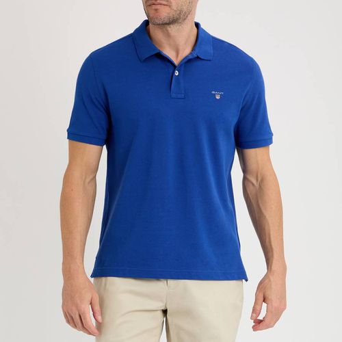 Embroidered Shield Logo Cotton Polo Shirt - Gant - Modalova