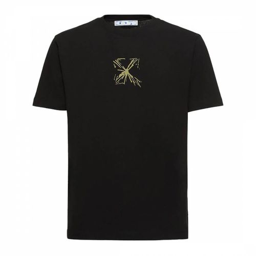 Black Splash Arrow Cotton T-Shirt - Off-White - Modalova