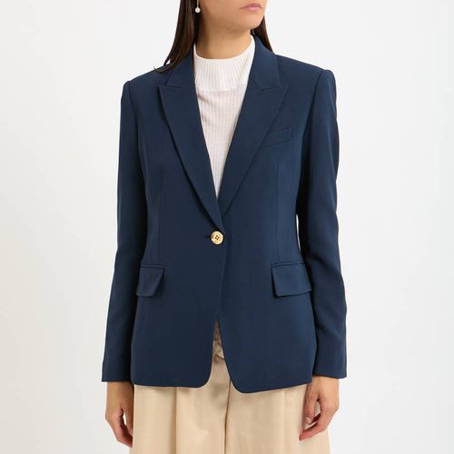 Navy Fitted Blazer - Michael Kors - Modalova