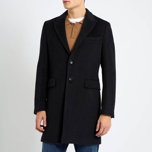 Herringbone Sirus Wool Blend Coat - Gianni Feraud - Modalova