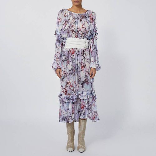 Purple Floral Long Sleeve Dress - IRO - Modalova