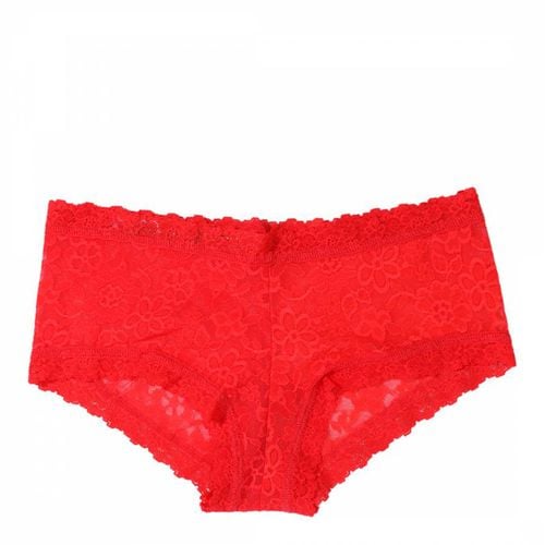 Red Daily Lace Boyshort Brief - Hanky Panky - Modalova