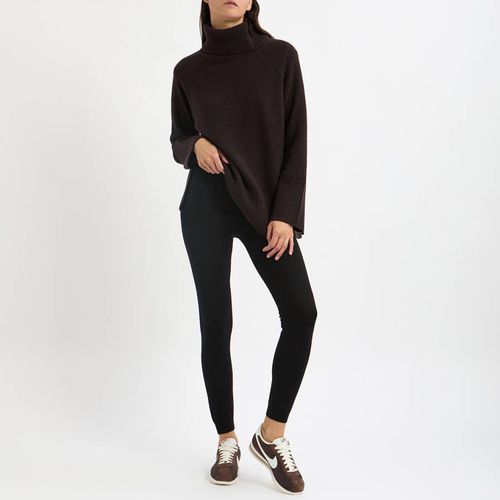 Black Wool Fine Knit Leggings - N°· Eleven - Modalova