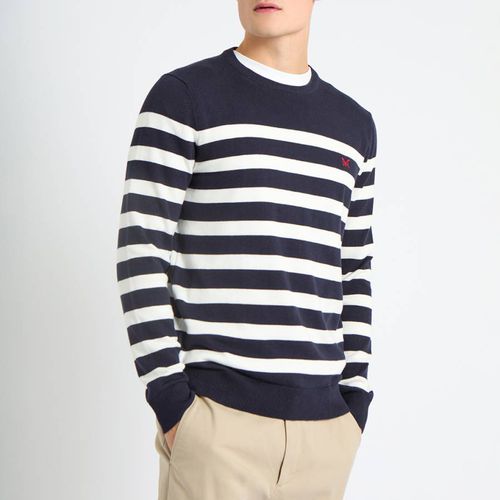 Navy Classic Stripe Jumper - Crew Clothing - Modalova