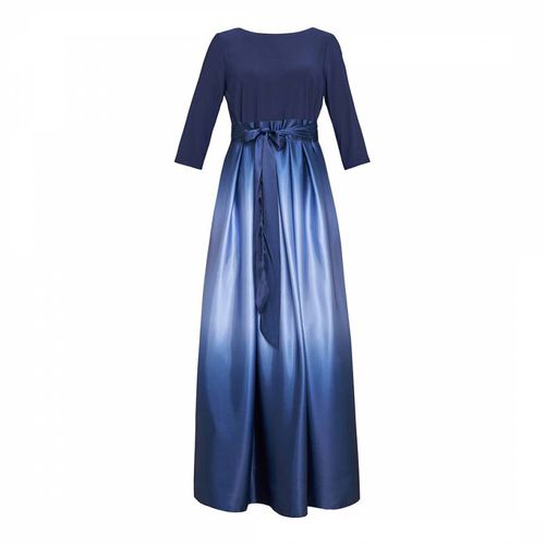 Ingrid V-Neck Ombre Satin Maxi Dress - Gina Bacconi - Modalova