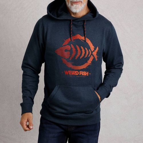 Navy Bryant Graphic Hoodie - Weird Fish - Modalova