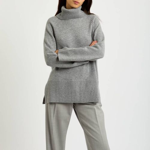 Grey Cashmere Roll Neck Tunic - NÂ°Â· Eleven - Modalova