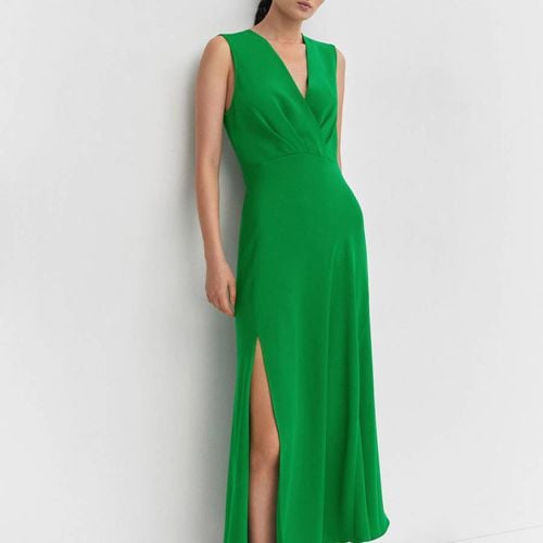 Asymmetrical Dress With Side Split - Mango - Modalova