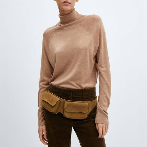 Camel Luca Cashmere Blend Sweater - Mango - Modalova