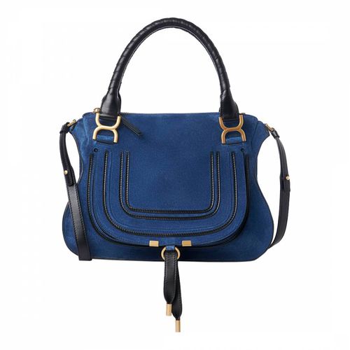 Deep Denim Small Marcie Double Carry Bag - Chloe - Modalova