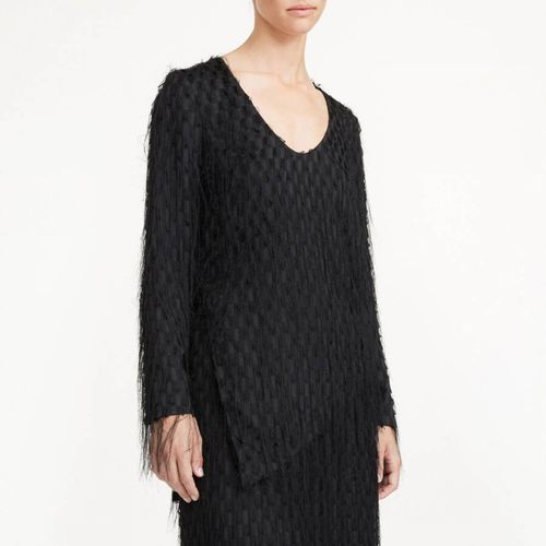 Siimona Fringed Asymmetrical Top - By Malene Birger - Modalova