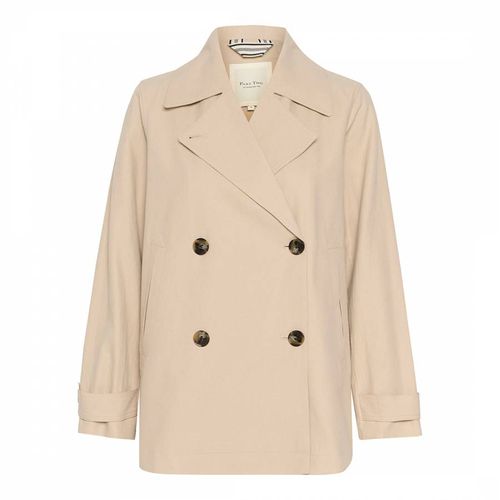 Beige Linen Blend Trench Coat - Part Two - Modalova