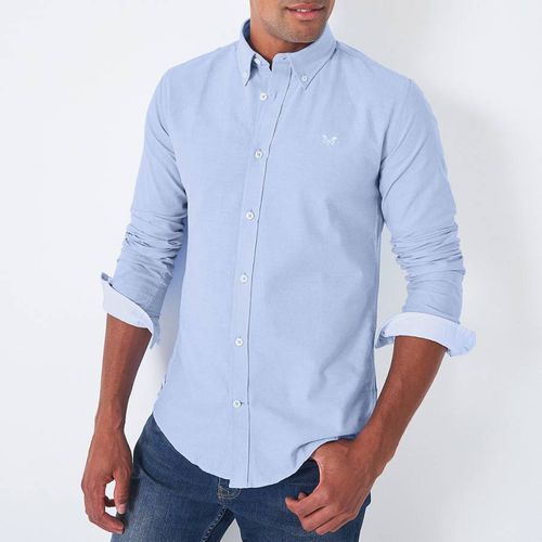 Blue Oxford Cotton Shirt - Crew Clothing - Modalova
