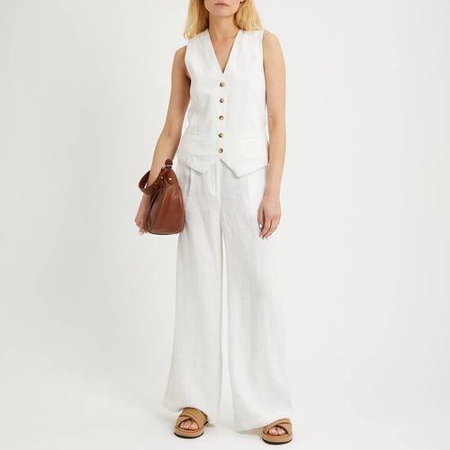 White Linen Waistcoat - NÂ°Â· Eleven - Modalova