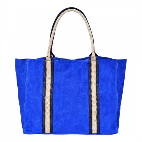 Blue Suede Top Handle Bag - Isabella Rhea - Modalova