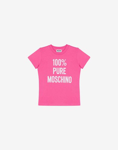 T-shirt In Cotone 100% Pure - Moschino - Modalova