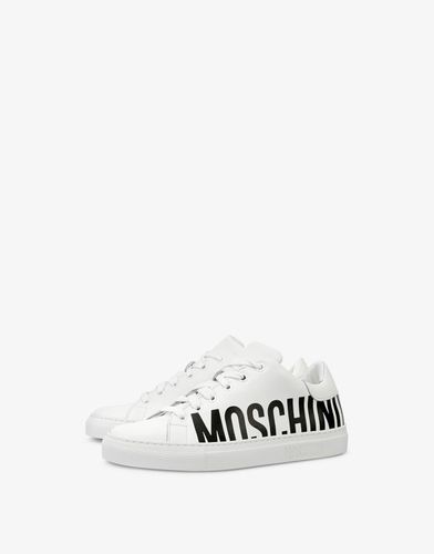 Leather Sneakers With Logo - Moschino - Modalova