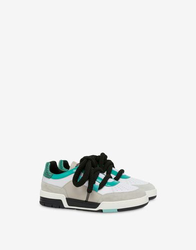 Streetball Sneakers With Maxi Laces - Moschino - Modalova