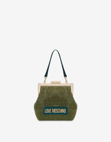 Mini Bag With Rhinestones - Love Moschino - Modalova