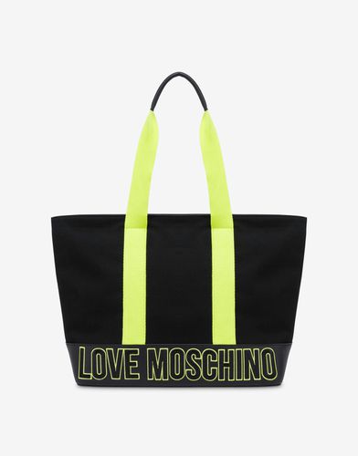 Shopper In Canvas Free Time - Love Moschino - Modalova