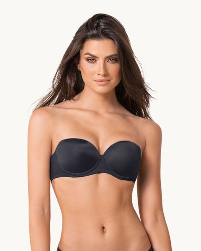 Sujetador sin tirantes con aro de push up suave - Lumar By Leonisa - Modalova