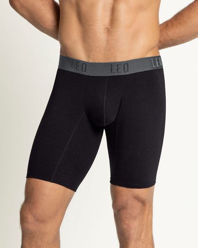 Bóxer largo de algodón que evita el roce entre las piernas - LEO - Modalova