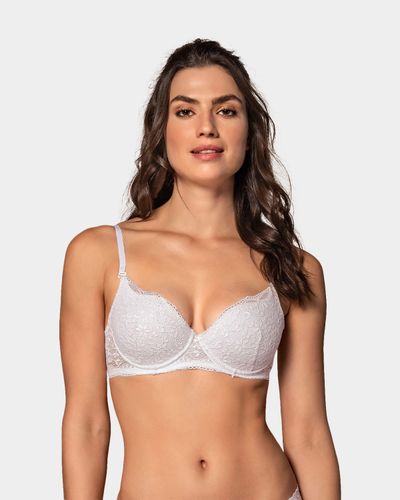 Sujetador de push up suave en encaje con tirantes multiusos - Lumar by Leonisa - Modalova