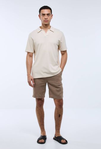 Bermuda élastiqué en lin - MONOPRIX PREMIUM - Modalova