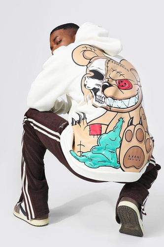 Oversized Ofcl Man Teddy Graphic Hoodie - - L - boohooMAN - Modalova