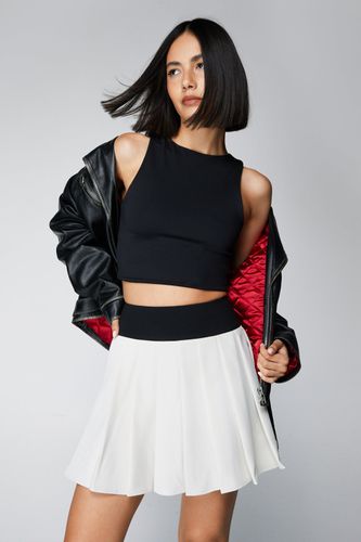 Womens Tailored Colorblock Pleated Mini Skirt - - 6 - Nasty Gal - Modalova