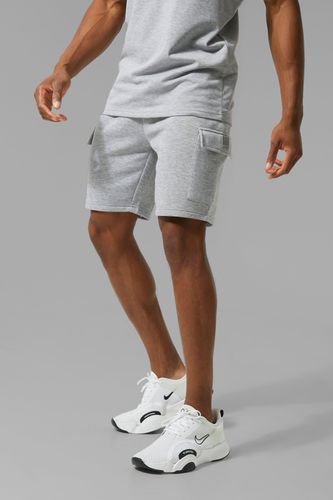 Man Active Cargo Shorts - Grey - L - boohooMAN - Modalova