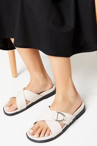 Womens Faith: Mara Metal Detail Slider Footbed Sandals - - 5 - Dorothy Perkins - Modalova