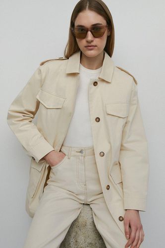 Womens Cotton Utility Jacket - - 6 - Warehouse - Modalova