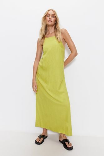 Womens Linen Strappy Maxi Dress - - 10 - Warehouse - Modalova