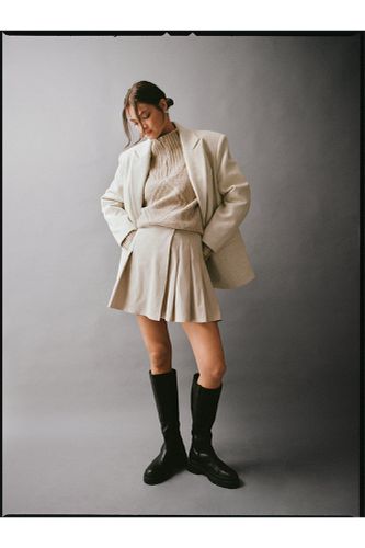 Womens Brushed Wool Blend Blazer Coat - - 10 - Warehouse - Modalova