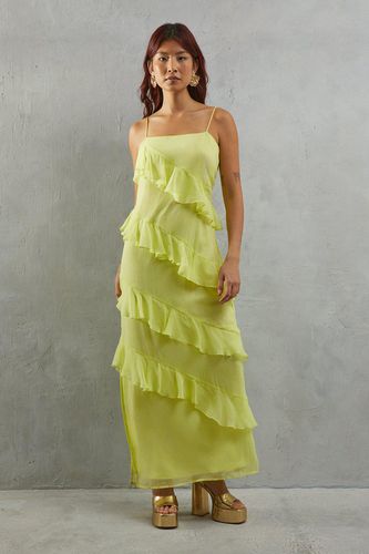 Womens Ruffle Strappy Slip Dress - - 12 - Warehouse - Modalova