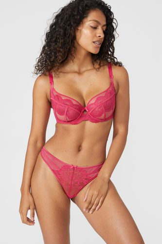 Womens DD+ Fuller Bust Ellie Sheer Lace Plunge Bra - - 30FF - Debenhams - Modalova