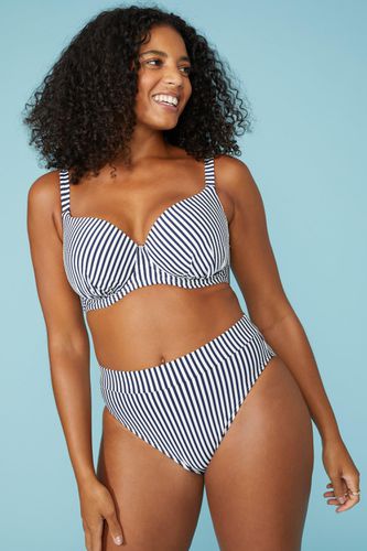 Womens Gorgeous Stripe Padded Plunge Underwire Bikini Top - - 30FF - Debenhams - Modalova