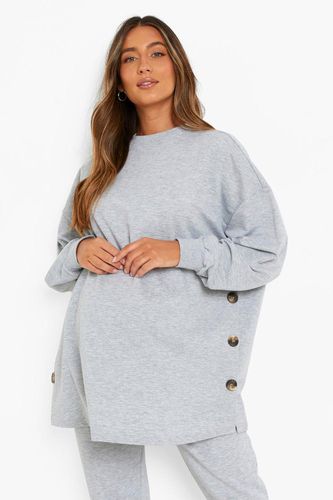 Womens Maternity Side Button Nursing Sweatshirt - - 10 - boohoo - Modalova