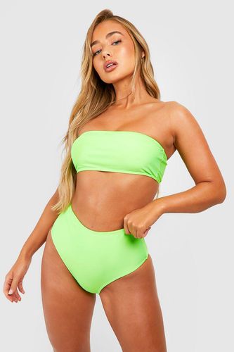 Womens Essentials High Waisted Bikini Brief - - 10 - boohoo - Modalova