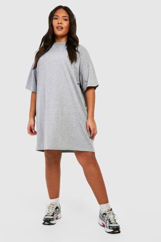 Womens Plus Cotton Short Sleeve Oversized T-shirt Dress - - 16 - boohoo - Modalova